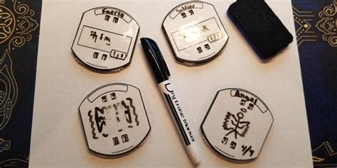 dry erase tokens